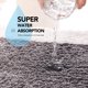 thumbnail image 5 of Alfombras de baño peludas de microfibra Ultra suaves grises de 50*80cm, alfombras de baño Extra absorbentes, lavables a máquina/secas, baño antideslizante, 5 of 5