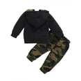 thumbnail image 5 of 2Pcs Baby Boy Infant MAMA Clothes Hooded Tops Hoodie Sweatshirt Camo Pants Outfits Set, 5 of 9