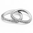 thumbnail image 4 of Rhodium Brass Ring with Top Grade Crystal in Clear for Women Clear Stone Color Style 3W053 Size 5, 4 of 4