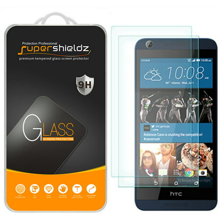 [2-Pack] Supershieldz for HTC Desire 626S / 626 Tempered Glass Screen Protector, Anti-Scratch, Anti-Fingerprint, Bubble