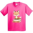 thumbnail image 3 of Inktastic Fox and Books Youth T-Shirt, 3 of 5
