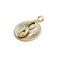 thumbnail image 6 of New 10k solid yellow Gold infinity Pendant love forever gift fine jewelry 1.8g, 6 of 12