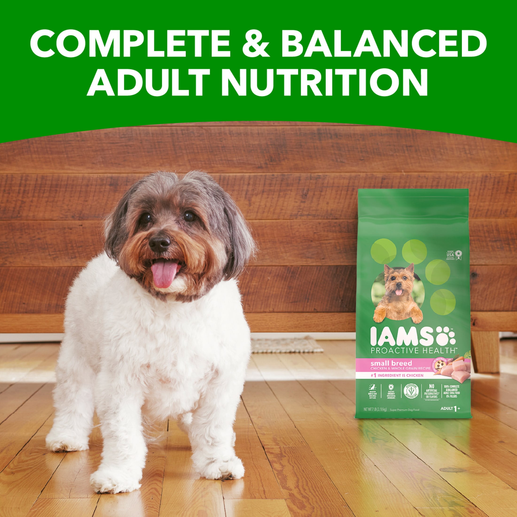 Iams Proactive Health Small Dog Food Dry Dog Food With Real Chicken, 15 Lb Bag
