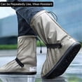thumbnail image 4 of Rain Shoe Cover Waterproof Reusable Unisex Motorcycle Cycling Bike Rain Boot Shoes Covers Rainproof Shoes Cover,XL, 4 of 5