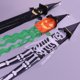 thumbnail image 4 of Adornos colgantes luminosos de Halloween con forma de esqueleto de calabaza y murciélago para colgar en el jardín o en el patio, decoraciones para fiestas, 4 of 9