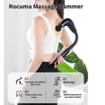 thumbnail image 4 of Rocuma Massage Hammer,9 Speed Levels,4 Attachments,Deep Tissue Massager Gun, 4 of 5