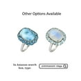 thumbnail image 7 of YoTreasure 9.66 Cts. Moonstone Sky Blue Topaz Solid Sterling Silver Cluster Ring, 7 of 7