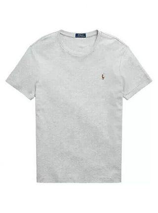 Polo Ralph Lauren Icon Logo Pima Cotton T-Shirt In Black Marl, 710740727032