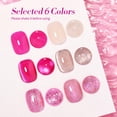 thumbnail image 4 of Esmalte de uñas en gel Born Pretty Pink Series 7 ml (x6), 4 of 9