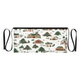 thumbnail image 7 of Yayeee Waist Apron with Pockets for Cooking Waterproof Half Server Aprons, Brown Christmas House, 7 of 7