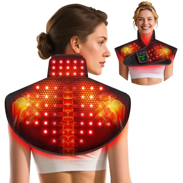 Almohadilla de terapia con luz roja RELEXNOW para masaje de hombros y cuello