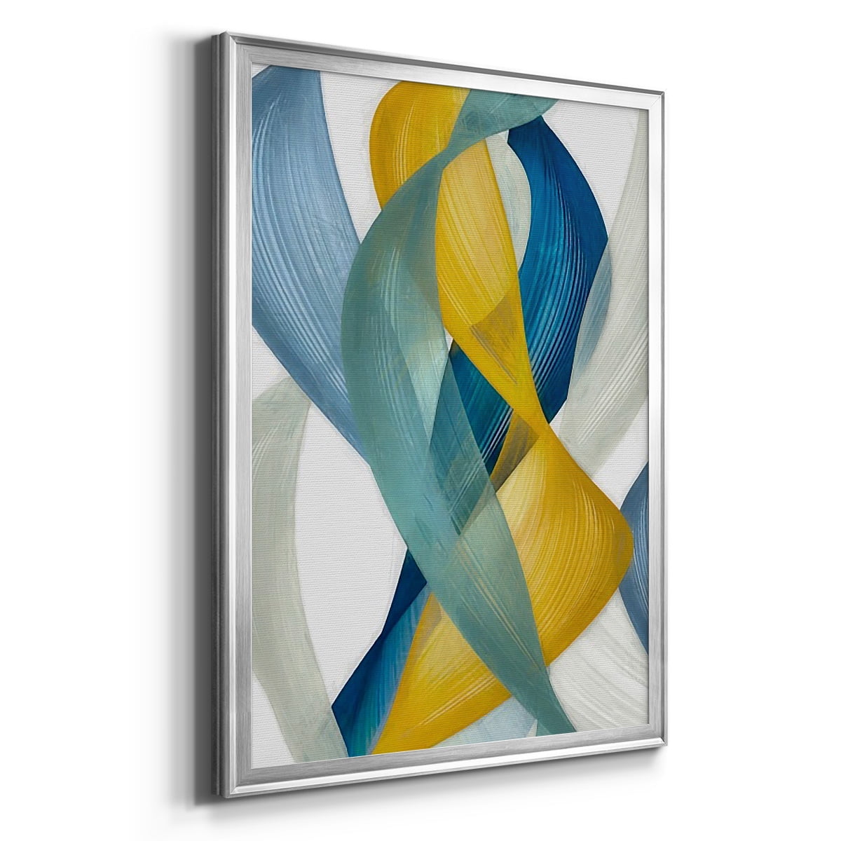 Horizontal Bands I Premium Framed Print, in Gold, Black, or Silver - Ready to Hang