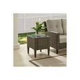 thumbnail image 3 of Crosley Furniture Rockport Traditional Wicker Outdoor Side Table in Light Brown, 3 of 4
