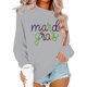 thumbnail image 4 of Mujeres de Manga Larga Tops Navidad Informal Impreso Cuello Tripulado Sudadera Invierno Acogedor, Mujeres de Manga Larga Navidad Tops, 4 of 6