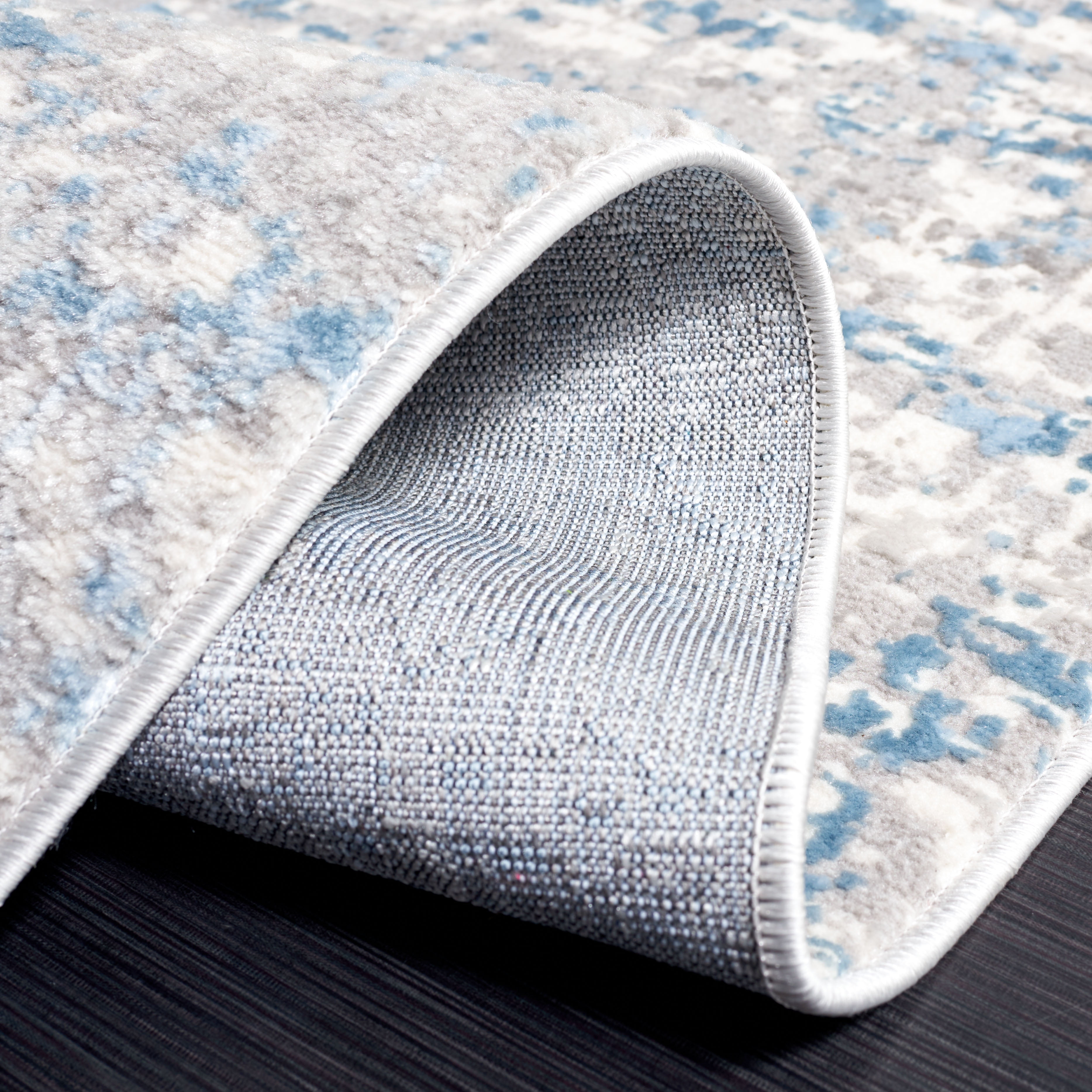 SAFAVIEH Lagoon Ainsley Abstract Area Rug, Ivory/Blue, 8' x 10'