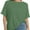 Green, variant on Oversized T Shirts for Women Short Sleeve Loose Fit Crewneck Summer Tops Casual Basic Rolled Sleeves Tee Shirt