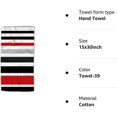 thumbnail image 4 of Strip Hand Towels Multicolo Striped Black Red Soft Hand Towel for Bathroom Kitchen Yoga Gym Decorative Towels 15"X30", 4 of 8