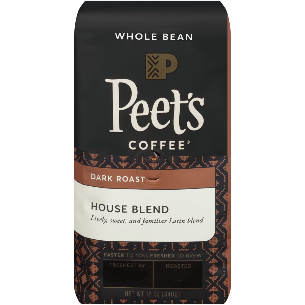 Peet's Coffee® House Blend Dark Roast Whole Bean Coffee 12 oz. Stand Up