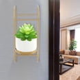 thumbnail image 1 of Soporte Para Maceta, Juego De Exhibición De Plantas, Soporte Para Exhibición De Plantas, Proyecto Ecológico, Decoración Del Hogar YLSHRF Macetero Blanco + Estante Dorado, 1 of 8