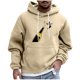 thumbnail image 2 of Sudadera con capucha para hombre, estilo casual, con cuello redondo, estampado, manga larga, blusa de poliéster, 2 of 5
