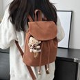 thumbnail image 4 of Mochila de gamuza de bosque coreana para mujer, nueva mochila de viaje de diseño nicho con textura retro de alta calidad, 2025, 4 of 4