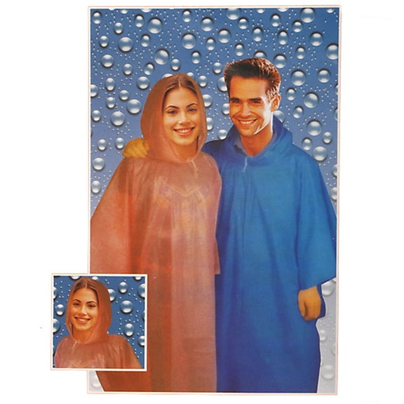 No.898 Durable Extra-large Thicken One-off Waterproof Vinyl Raincoat Poncho for Adult (Random Color)
