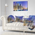 thumbnail image 3 of Designart New York Cityscape Panorama - Photography Landscape Printed Throw Pillow - 12x20, 3 of 5