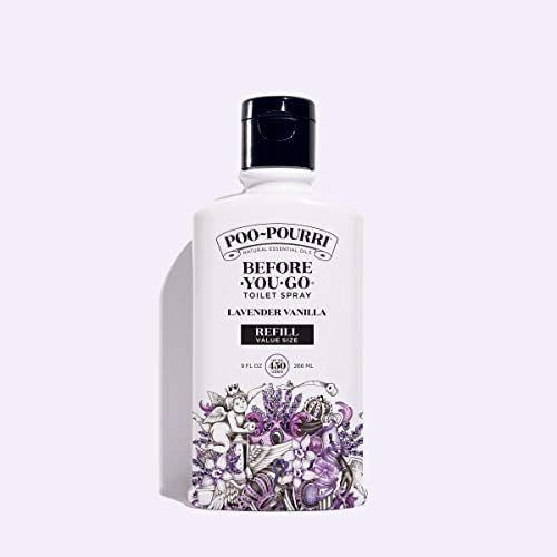Poo-Pourri Before-You-go Toilet Spray Refill (Sprayer not Included), 9 Fl Oz, Lavender Vanilla Scent