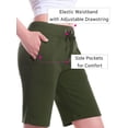 thumbnail image 5 of MixMatchy Women's Solid Waist Band with Adjustable String Ultra Soft Fleece Shorts, 5 of 5