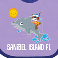 thumbnail image 4 of Inktastic Sanibel Island Florida Dolphin Boys or Girls Baby Bib, 4 of 4