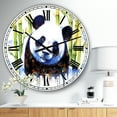 thumbnail image 2 of DesignArt Blue Ashes Large Wall Clock, 2 of 2
