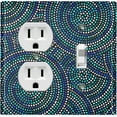 thumbnail image 1 of Metal Light Switch Plate Cover Colorful Safari African Tribal Art Pattern SFR022, 1 of 13