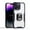 Purple, variant on ELEHOLD Hybrid Case for iPhone 14 Pro 6.1 inch Crystal Clear Back Acrylic + TPU Shockproof Full Protective Cover with Ring Holder Kickstand Slim Case,Purple