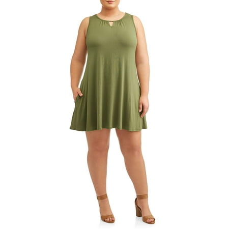 Terra & Sky Women's Plus Size Sleeveless Knit (Best Fabric For Dress Shirts)