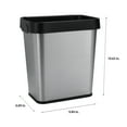 thumbnail image 5 of Bath Bliss 8 Liter Stainless Steel Trash Can, 5 of 5