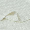 thumbnail image 3 of Ntbay Natural Bamboo Cable Knit Toddler Blanket, Soft and Cooling Touch Baby Blanket, 30" x 40", White, 3 of 5