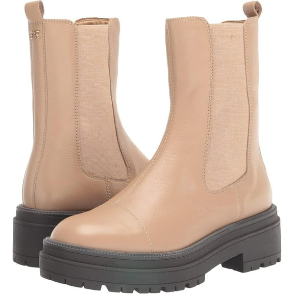 Sam Edelman Women's Wellington Lug Sole Chelsea Boot Sesame 5.5M