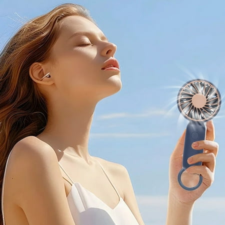 

New 2024 fans in clearance Handheld Fan Low Noise Handheld Fan Rechargeable 3-speed Adjustable Suitable For Outdoor Travelling Indoor Office And Home Use. Back-to-school gift