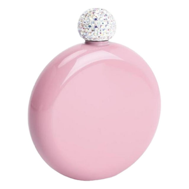 Bouteille Ronde en Acier Inoxydable Étanche de Poche Portable pour Rose