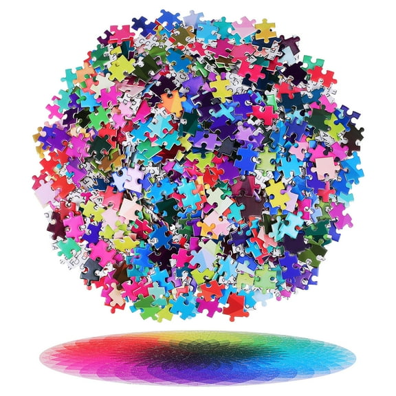 FRCOLOR Color Changing Jigsaw Puzzle 1000 Pieces For Adults Gradient Design 1 Set