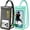Black+Green, variant on Floating Waterproof Phone Pouch 2 Pack, IP68 Waterproof Phone Case, Up to 8.3" Dry Bag for iPhone Samsung, Kayak/Beach/Cruise Travel Essentials, Black+Purple