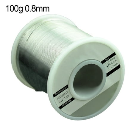 

JunDanmall 50/100/500g 0.6/0.8/1mm DIY Solder Tin Wire for Electrical Soldering Repairing