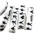 thumbnail image 1 of 10Yards Football/Softball/Volleyball/Tennis Print Fold Over Elastic 5/8inch-Printed Elastic Ribbon-Elastic Bands for Sewing-FOE Trimming for Sewing-FOE Ribbons for Craft-FOE Ribbon Decoration, 1 of 6