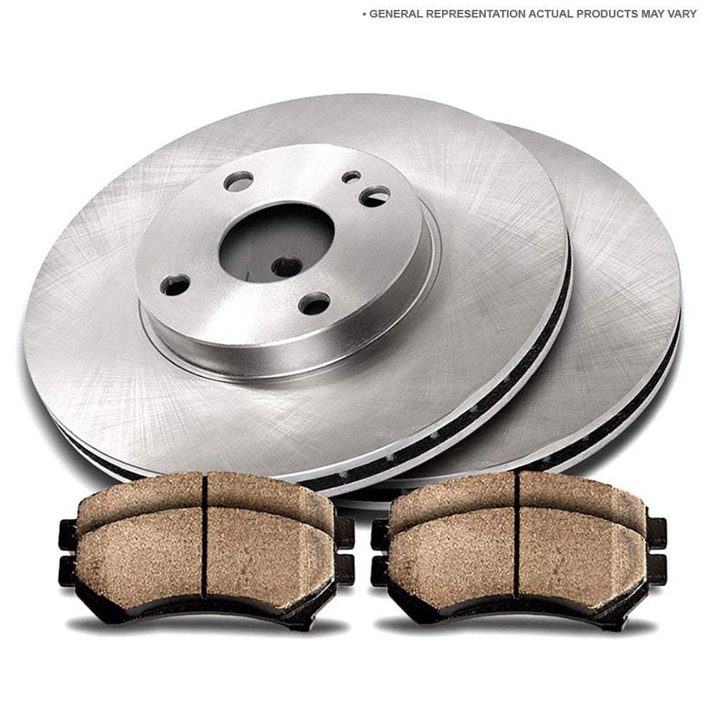 Front Brake Rotors And Ceramic Pads For 2007 2008 2009 2010 Nissan Sentra 2.0L 