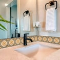 thumbnail image 3 of Mi Alma Blue Orange Spanish Peel & Stick Tiles - Vinyl Backsplash 8x8, 3 of 10