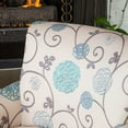 thumbnail image 2 of Roseville Blue Floral Club Chair, 2 of 4