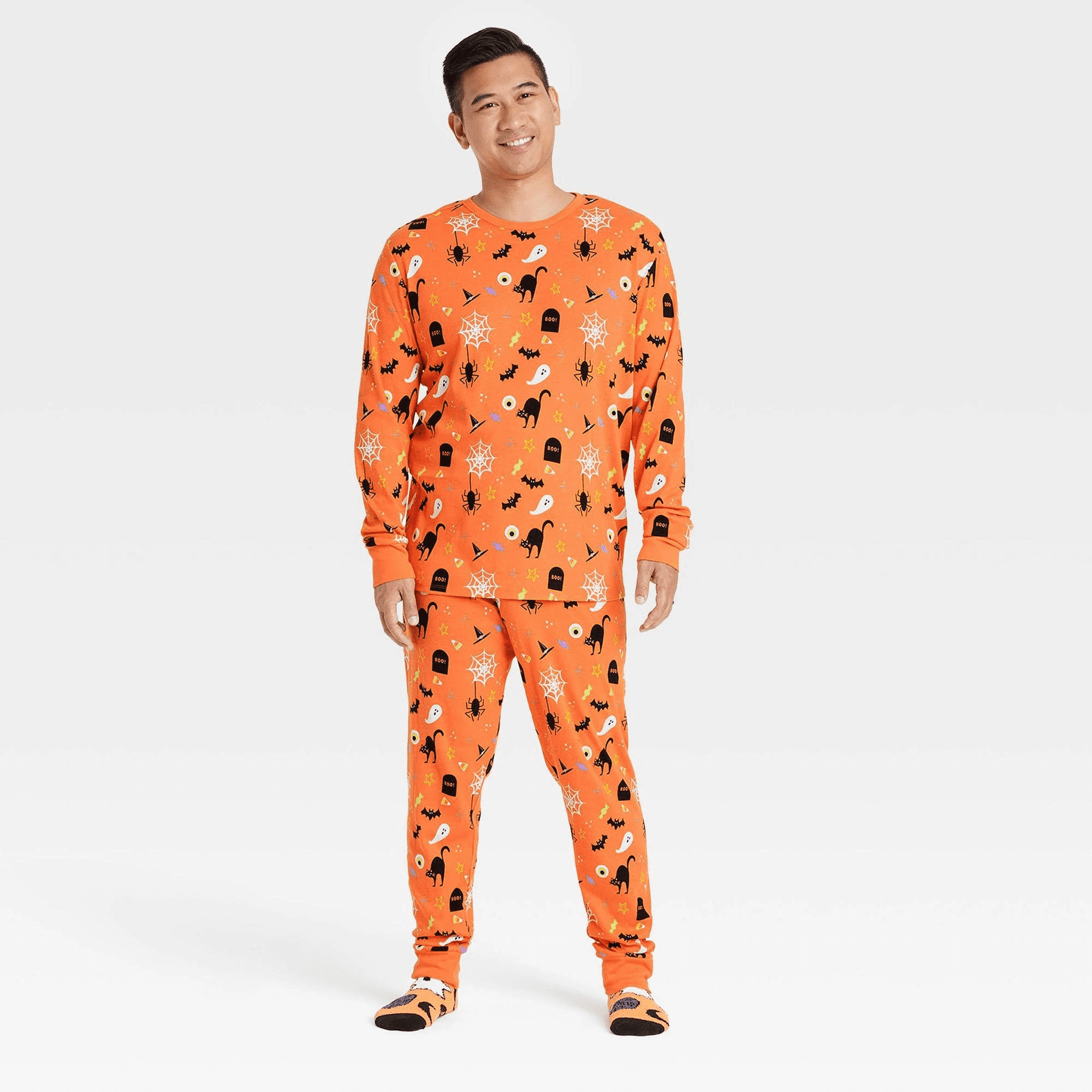 Hyde & EEK! Boutique Men's Halloween Family Pajama Set - Orange, X ...