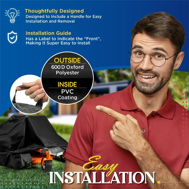 Heavy duty zero turn mower cover sale