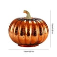 thumbnail image 2 of Glass Pumpkin Light LED Fall Lamp Fall Home Decor Thanksgiving Night Light for Bedroom Bathroom Hallway Halloween Decoration Table Centerpiece, 2 of 9