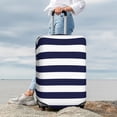 thumbnail image 5 of Cauagu Navy Blue And White Stripes Print Travel Luggage Cover,Travel Dust-proof Suitcase Cover Softside Suitcase Protector for 18-32inch,Not Included Suitcase, 5 of 8